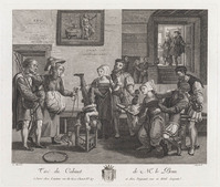 KG 14830
          <br/>
          Bordeelscene met muzikanten en acrobaat
          <br/>
          <em>Guyard, Jean Baptiste (1787-1831 na)</em>